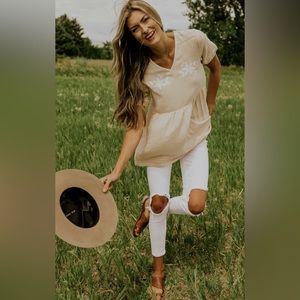 Roolee Shannon Embroidered Blouse